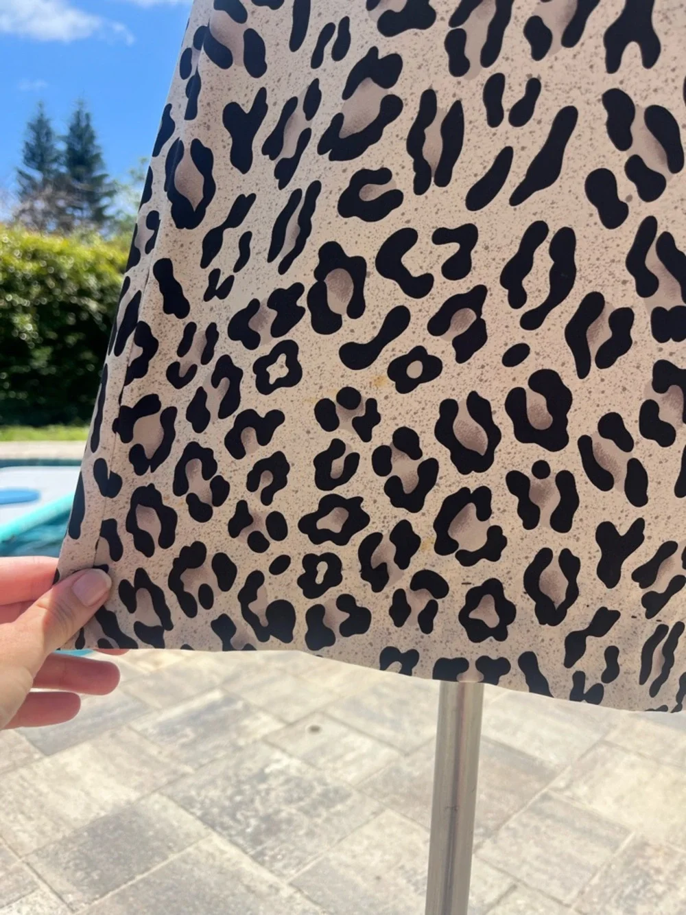 Anne French couture women’s leopard, pencil skirt